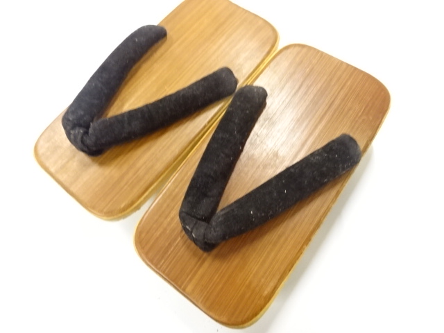 竹皮　桐　男物下駄(23.5センチ)